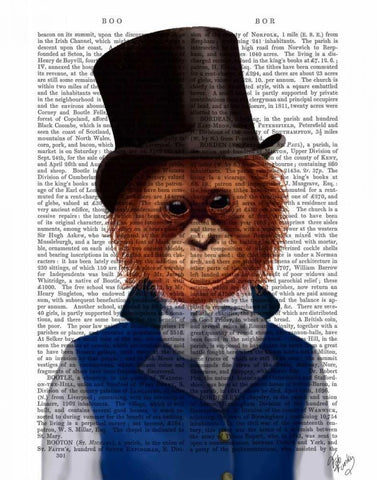 Orangutan in Top Hat Black Ornate Wood Framed Art Print with Double Matting by Fab Funky