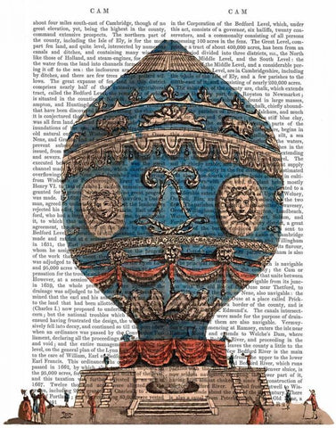 Montgolfier Aerostatique Hot Air Balloon Black Ornate Wood Framed Art Print with Double Matting by Fab Funky