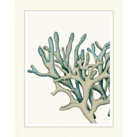 Blue Underwater Scenes 2 b Black Modern Wood Framed Art Print with Double Matting by Fab Funky