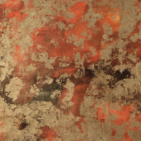 Bhutan Silk I Gold Ornate Wood Framed Art Print with Double Matting by Maas, Jodi