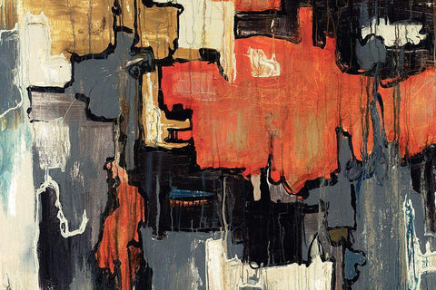 Dalliance Black Ornate Wood Framed Art Print with Double Matting by Schicker, Joshua