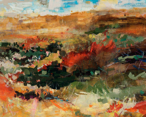 Out in Nature Black Ornate Wood Framed Art Print with Double Matting by Maas, Jodi