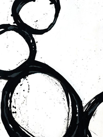 Somer Saults I White Modern Wood Framed Art Print with Double Matting by Douglass, Farrell