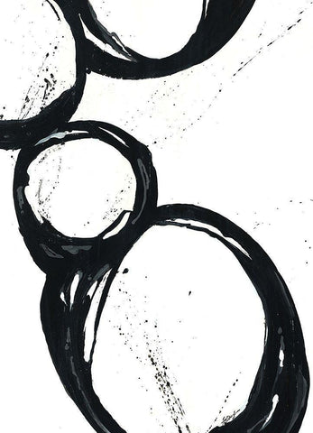 Somer Saults II White Modern Wood Framed Art Print with Double Matting by Douglass, Farrell