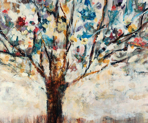 Standing Tall White Modern Wood Framed Art Print with Double Matting by Maas, Jodi