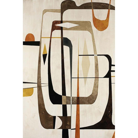 Strano Ma Vero II Black Modern Wood Framed Art Print with Double Matting by Wire, Tony