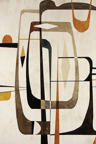 Strano Ma Vero II White Modern Wood Framed Art Print with Double Matting by Wire, Tony