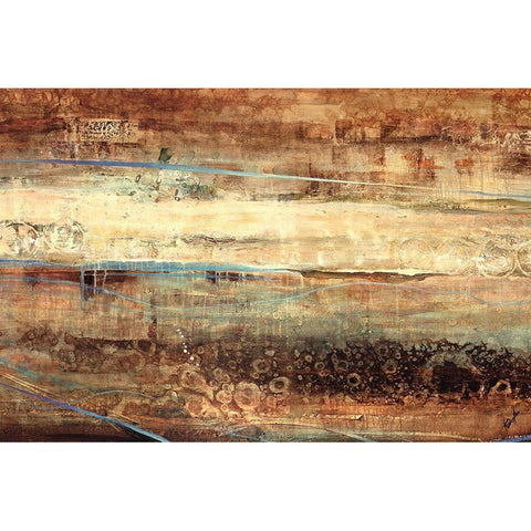 Subterranean Blues Black Modern Wood Framed Art Print by Douglass, Farrell