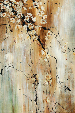 Sweet Pea Black Ornate Wood Framed Art Print with Double Matting by Drotar, Rikki