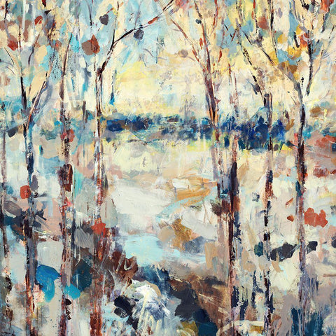 Wild Walk Black Modern Wood Framed Art Print by Maas, Jodi