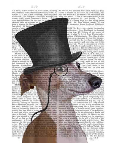 Greyhound, Formal Hound and Hat Black Ornate Wood Framed Art Print with Double Matting by Fab Funky