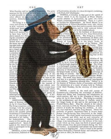 Monkey Playing Saxophone White Modern Wood Framed Art Print with Double Matting by Fab Funky