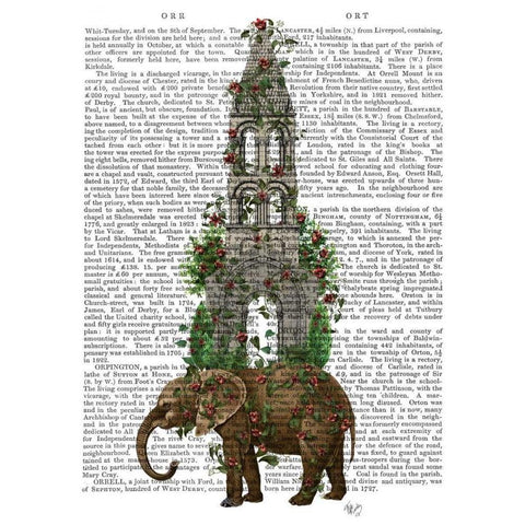 Elephant Tower White Modern Wood Framed Art Print by Fab Funky