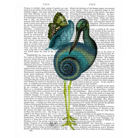 Snail Bird Black Modern Wood Framed Art Print with Double Matting by Fab Funky