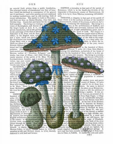 Psychedelic Mushrooms 1 White Modern Wood Framed Art Print with Double Matting by Fab Funky