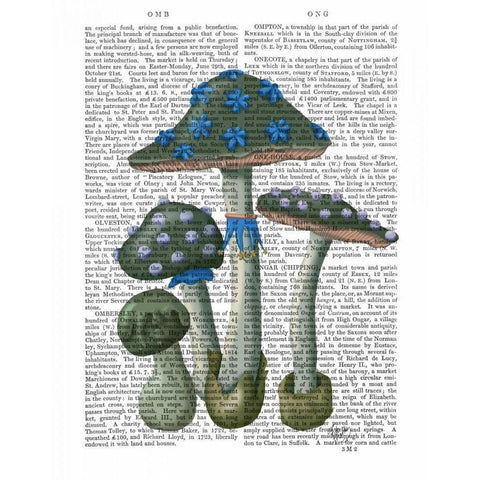 Psychedelic Mushrooms 1 White Modern Wood Framed Art Print by Fab Funky