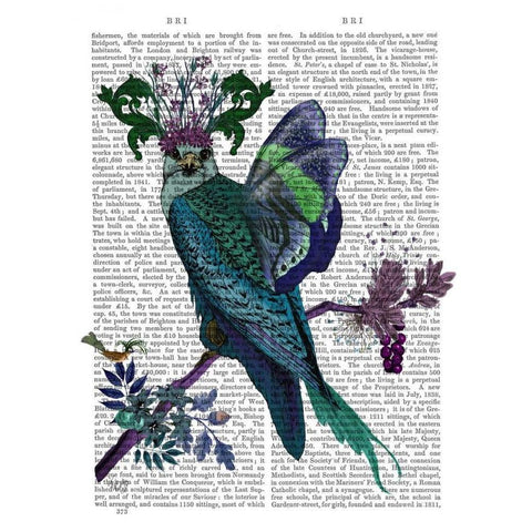 Blue Falcon White Modern Wood Framed Art Print by Fab Funky