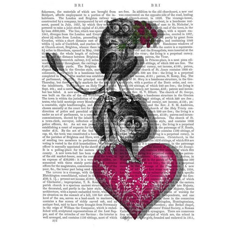 We Brought You Flowers Black Modern Wood Framed Art Print with Double Matting by Fab Funky