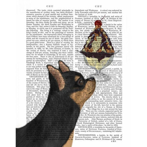 Chihuahua, Black and Ginger, Ice Cream Gold Ornate Wood Framed Art Print with Double Matting by Fab Funky