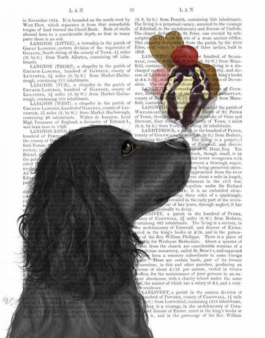 Cocker Spaniel, Black, Ice Cream Black Ornate Wood Framed Art Print with Double Matting by Fab Funky