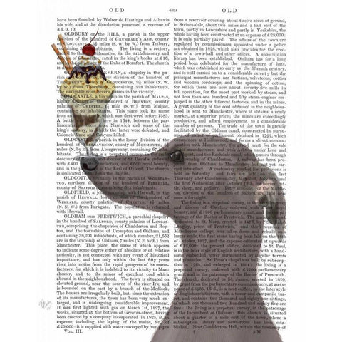 Greyhound, Grey, Ice Cream Gold Ornate Wood Framed Art Print with Double Matting by Fab Funky