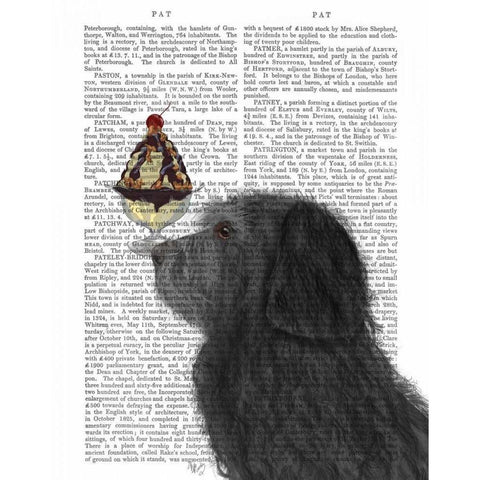 Labradoodle, Black, Ice Cream White Modern Wood Framed Art Print by Fab Funky