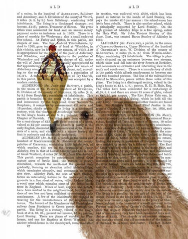 Labradoodle, Golden, Ice Cream White Modern Wood Framed Art Print with Double Matting by Fab Funky