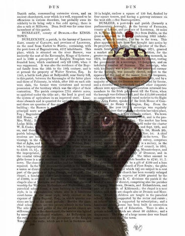 Pug, Black, Ice Cream White Modern Wood Framed Art Print with Double Matting by Fab Funky