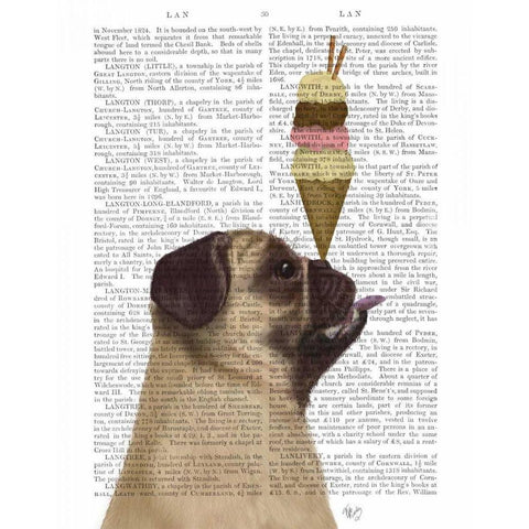 Pug, Fawn, Ice Cream Gold Ornate Wood Framed Art Print with Double Matting by Fab Funky