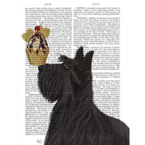 Scottish Terrier Ice Cream Black Modern Wood Framed Art Print with Double Matting by Fab Funky