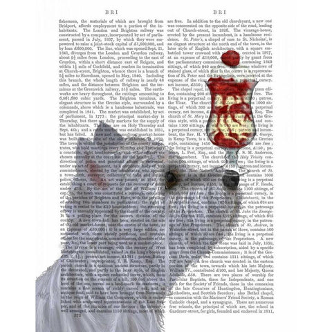 Westie Ice Cream White Modern Wood Framed Art Print by Fab Funky