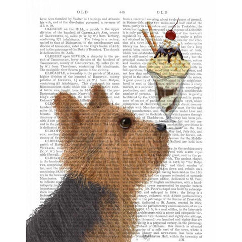 Yorkshire Terrier Ice Cream Gold Ornate Wood Framed Art Print with Double Matting by Fab Funky