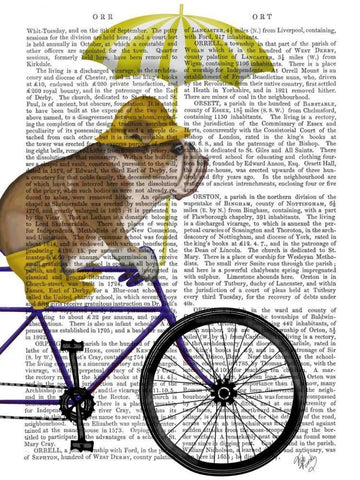 English Bulldog on Bicycle Black Ornate Wood Framed Art Print with Double Matting by Fab Funky