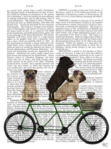 Pug Tandem Black Ornate Wood Framed Art Print with Double Matting by Fab Funky