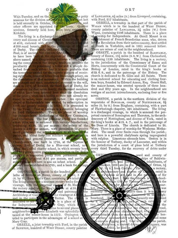 St Bernard on Bicycle White Modern Wood Framed Art Print with Double Matting by Fab Funky