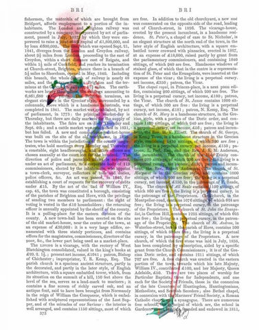 Rainbow Splash Flamingo 1 White Modern Wood Framed Art Print with Double Matting by Fab Funky