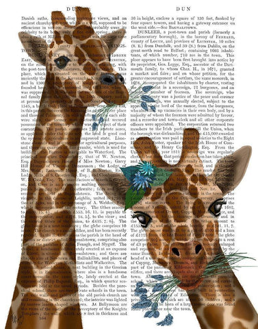Chewing Giraffe Duo White Modern Wood Framed Art Print with Double Matting by Fab Funky