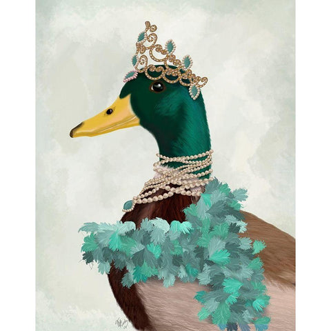 The Right Honourable Lady D Black Modern Wood Framed Art Print with Double Matting by Fab Funky