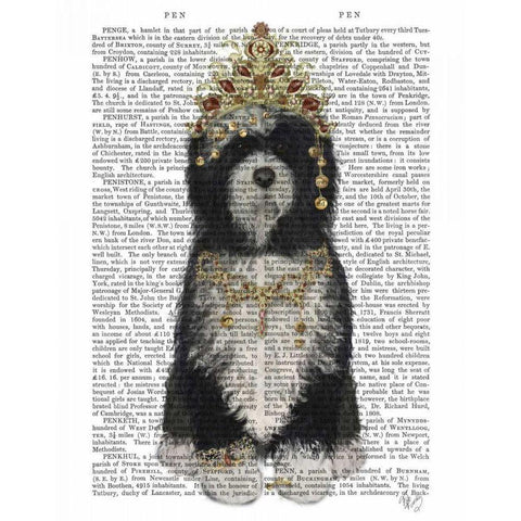 Tibetan Tibetan White Modern Wood Framed Art Print by Fab Funky