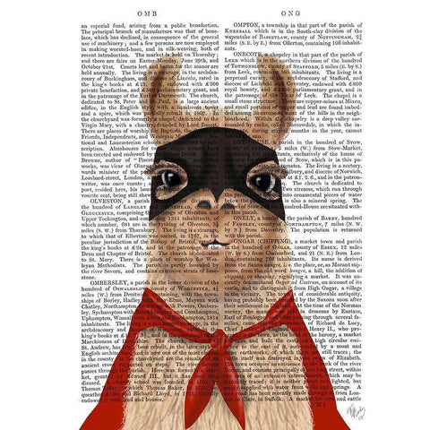 Super Llama Gold Ornate Wood Framed Art Print with Double Matting by Fab Funky