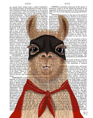 Super Llama Black Ornate Wood Framed Art Print with Double Matting by Fab Funky