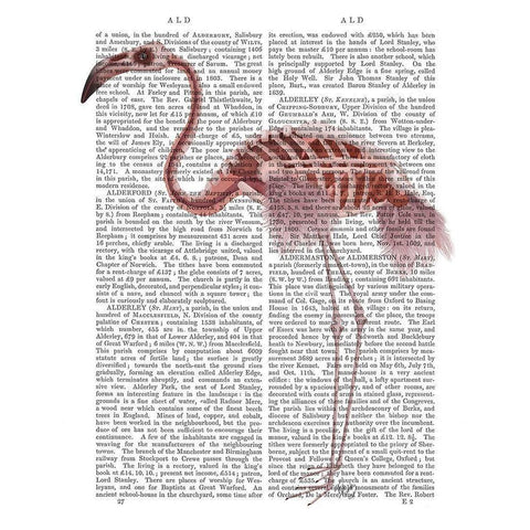 Flamingo Skeleton Black Modern Wood Framed Art Print by Fab Funky