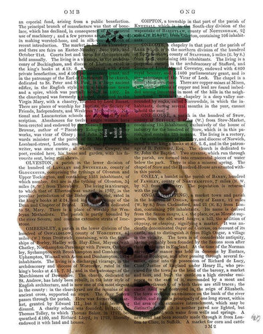 Yellow Labrador and Books White Modern Wood Framed Art Print with Double Matting by Fab Funky