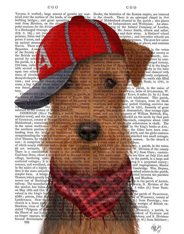 Airedale and Baseball Cap Black Ornate Wood Framed Art Print with Double Matting by Fab Funky