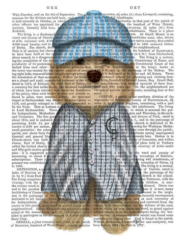 Cockerpoo Baseball White Modern Wood Framed Art Print with Double Matting by Fab Funky