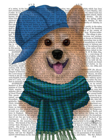 Corgi Baseball Hat and Scarf White Modern Wood Framed Art Print with Double Matting by Fab Funky