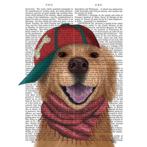 Golden Retriever and Baseball Cap Gold Ornate Wood Framed Art Print with Double Matting by Fab Funky