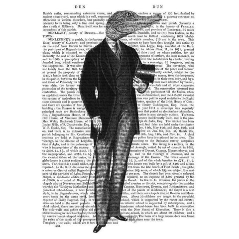 Crocodile Gent White Modern Wood Framed Art Print by Fab Funky