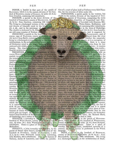 Ballet Sheep 4 Book Print White Modern Wood Framed Art Print with Double Matting by Fab Funky