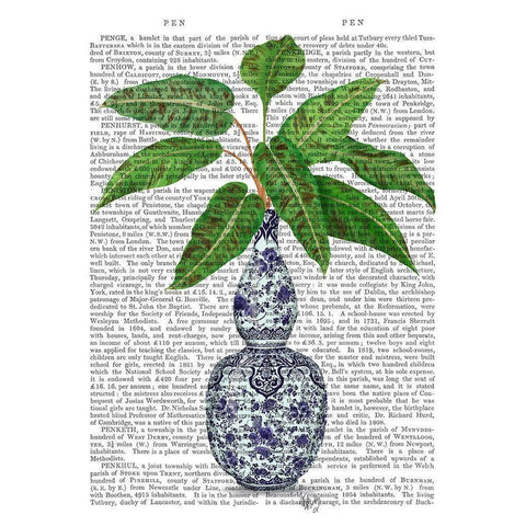 Chinoiserie Vase 1, With Plant Book Print Gold Ornate Wood Framed Art Print with Double Matting by Fab Funky
